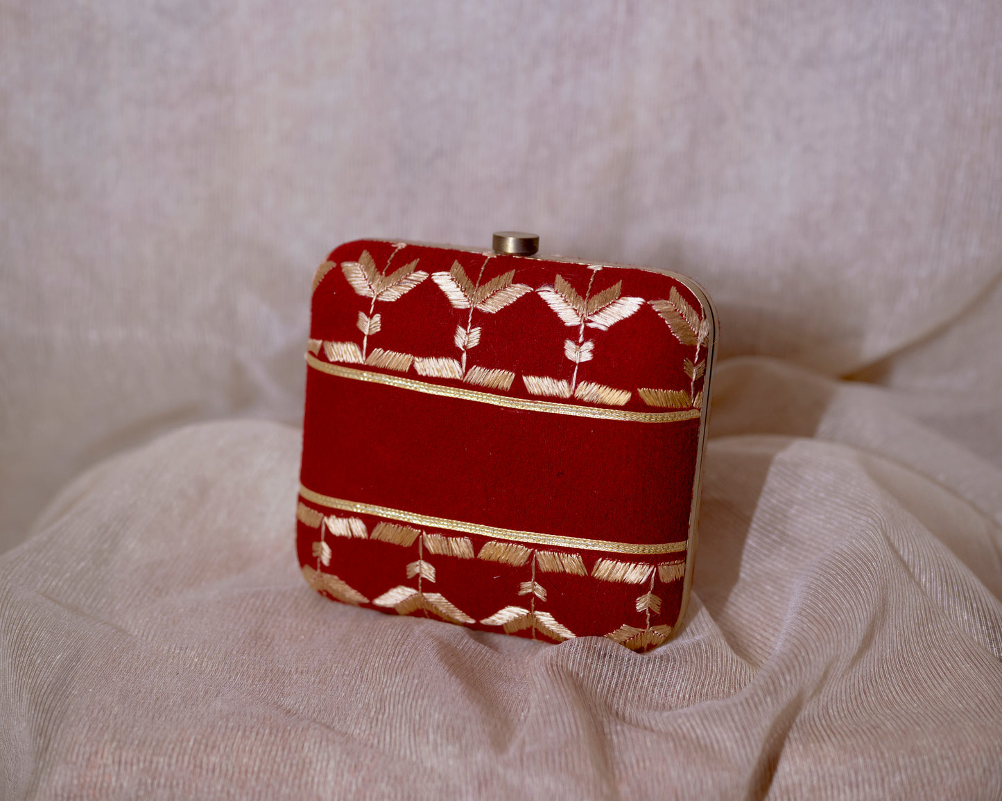 Phulkari Box clutch - Pehla purse
